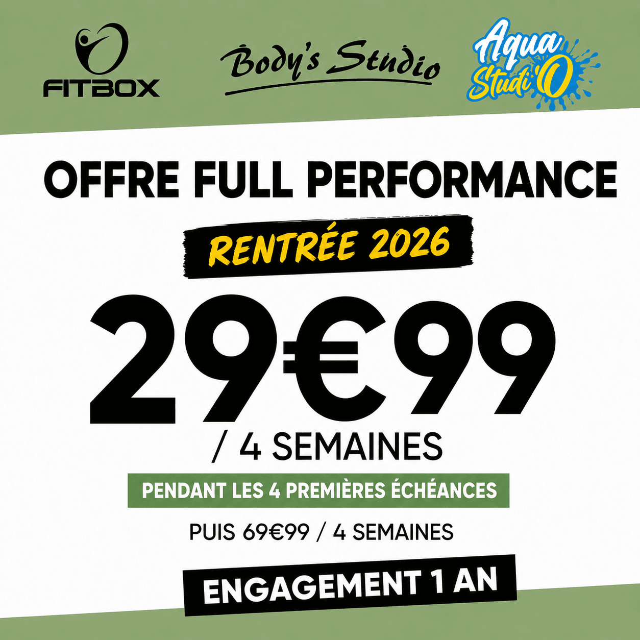 AS & BS - Offre de rentrée Offre rentrée 2026 à partir de 29,99€ tout inclus