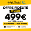 Offre Fidélité 1 an + 3 mois OFFERTS